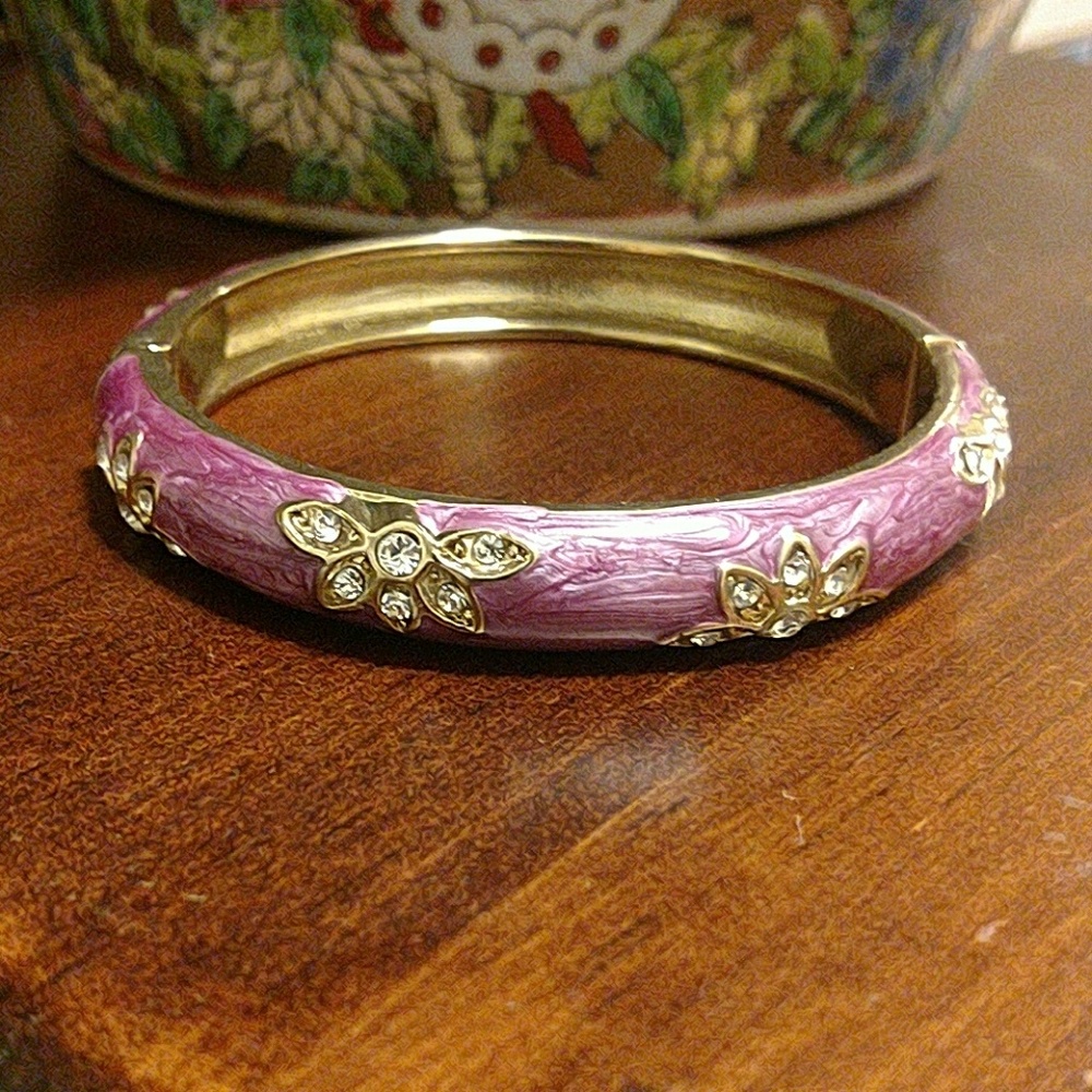 Crystal & Enamel Bangle